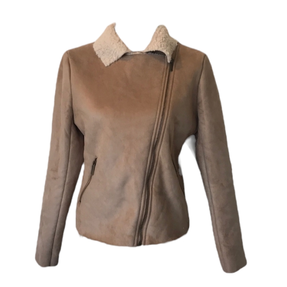 EUC Old Navy Sherpa Suede Jacket Size Small